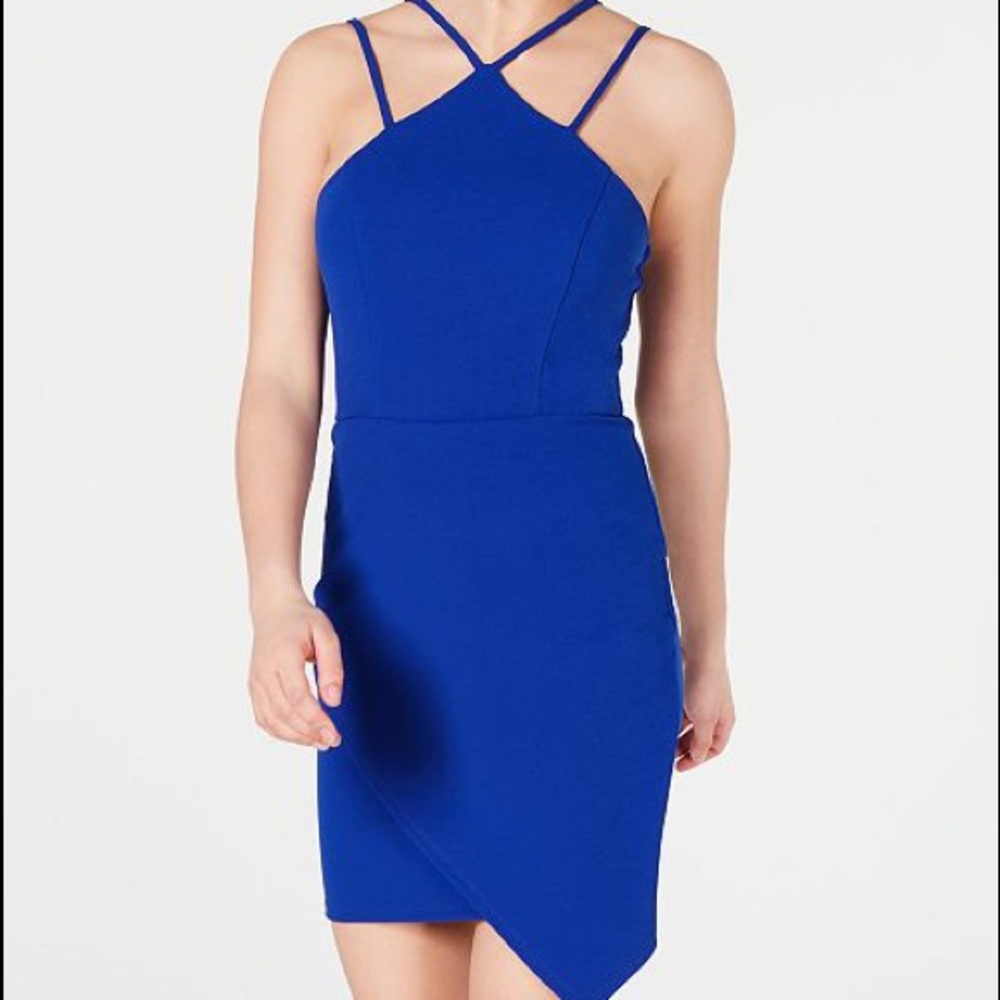 Royal Blue Strappy Mini Dress